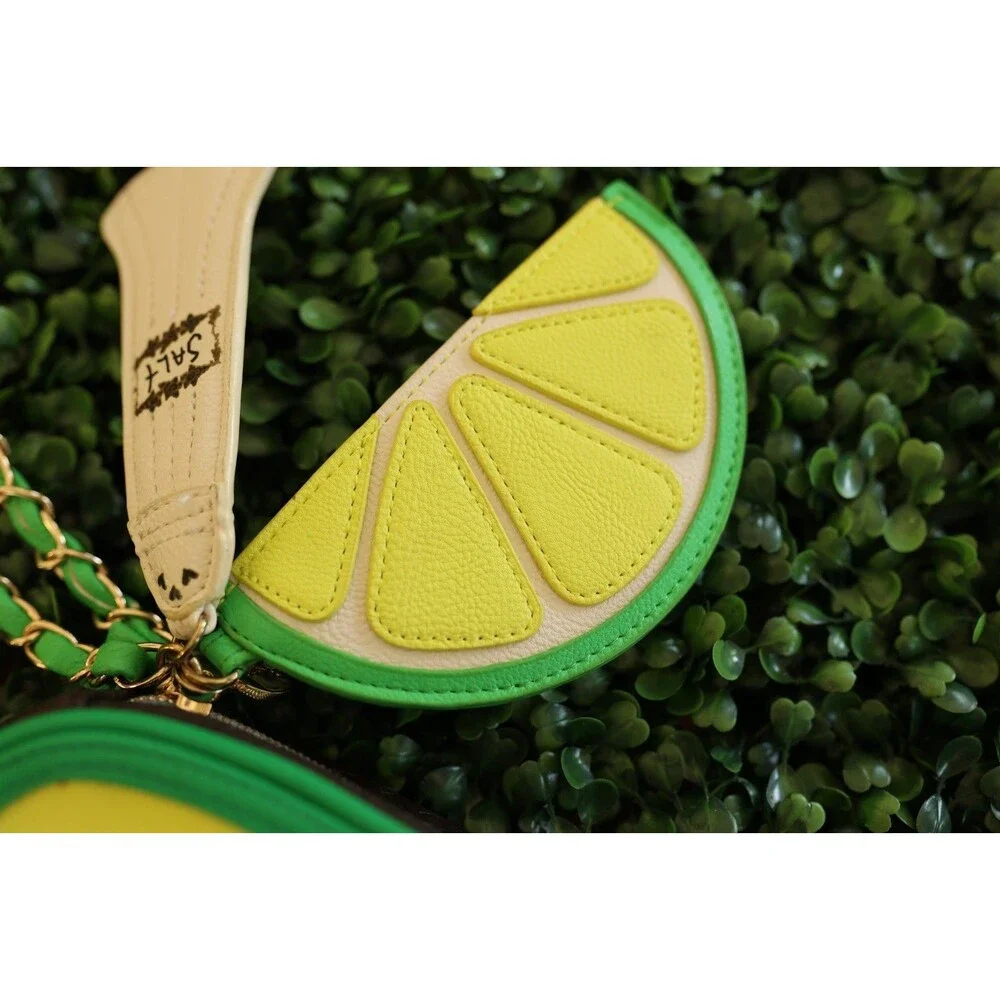 Betsey Johnson Holy Guacamole Wristlet Avocado Lime Salt Purse Kitsch Bag
